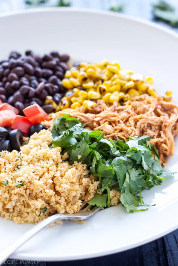 Green Chili Chicken Enchilada Bowl
