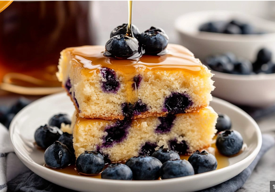 Blueberry Protein Pancakes