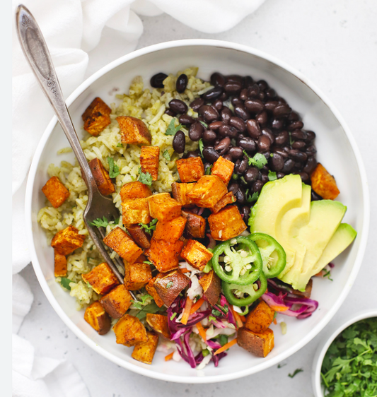 Chipotle Honey Chicken & Sweet Potato Bowl