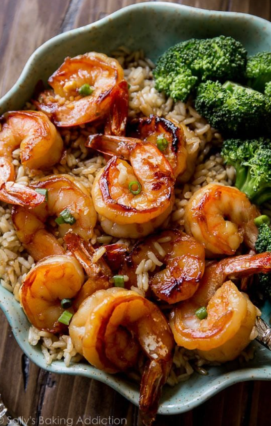 Honey Garlic Shrimp Bowl