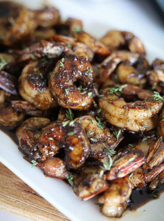 Jerk Shrimp with Mango Coconut Rice